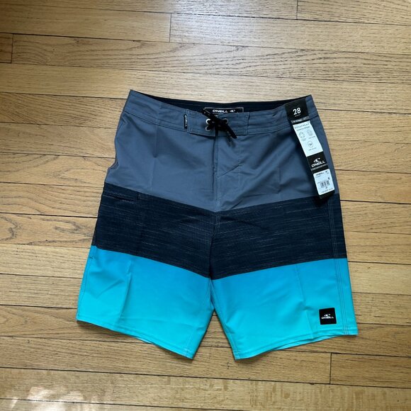 NWT O'Neill BOY'S HYPERFREAK HEAT BLOCK 17" BOARDSHORTS - Picture 2 of 8